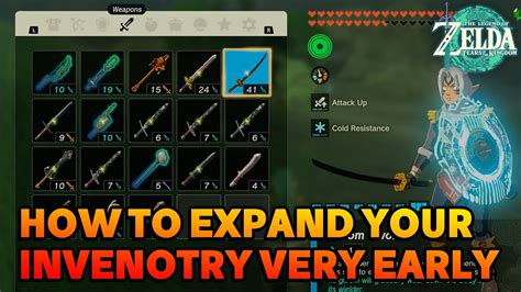 How To Expand Your Inventory! The Legend Of Zelda: Breath Of .